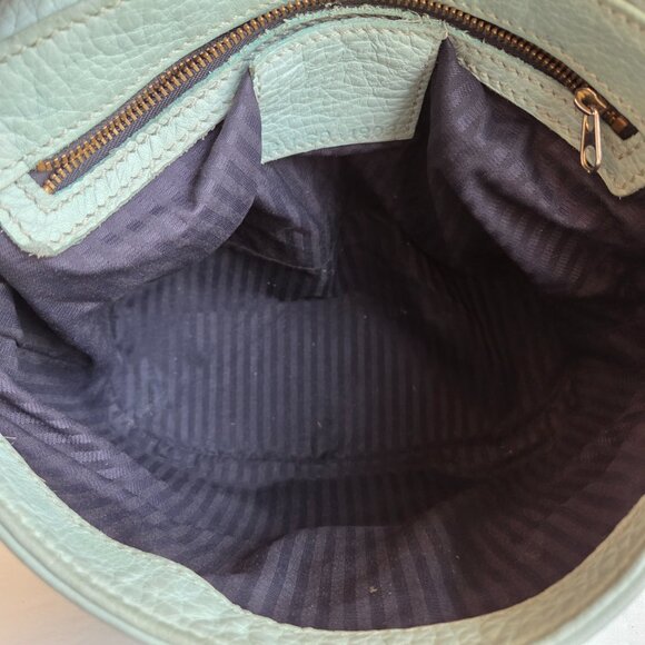 EUC & Vintage Coach Sonoma Flap Bag Natural Grain (#4903) in Aqua - Picture 11 of 15